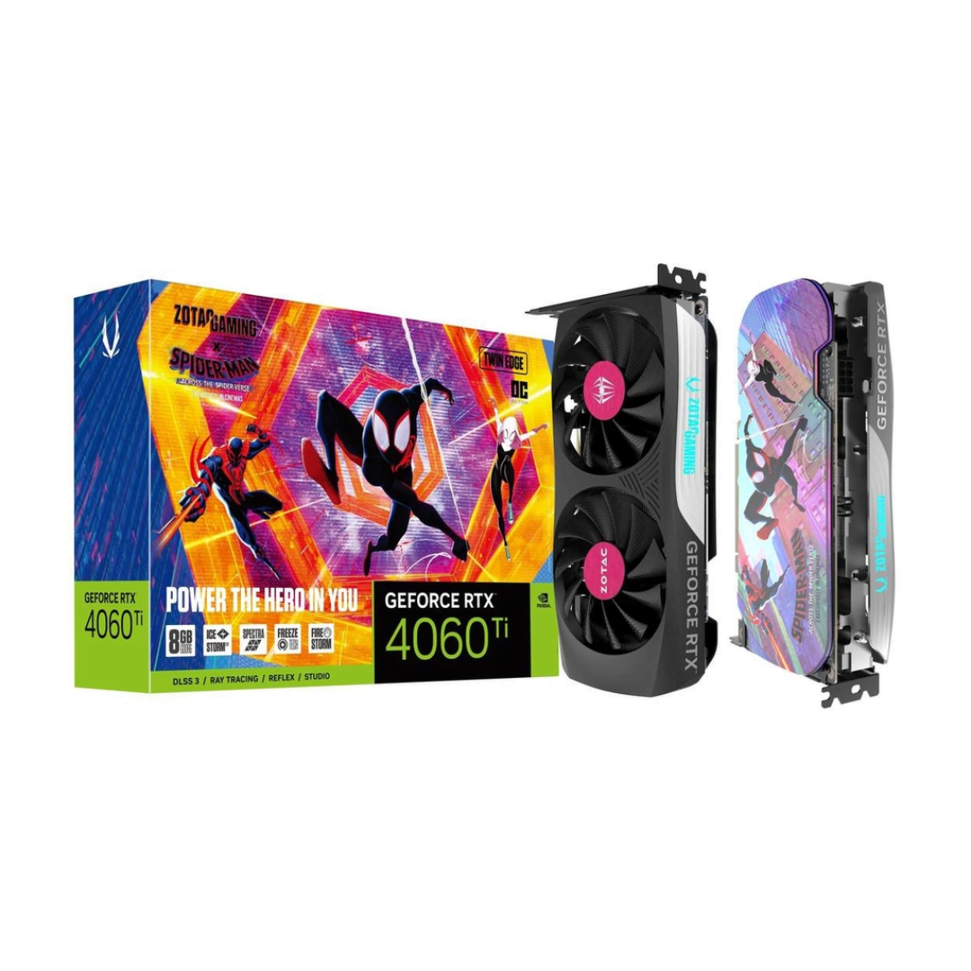 Tarjeta Grafica Zotac RTX 4060 Ti Twin Edge OC SPIDER-MAN:Across 